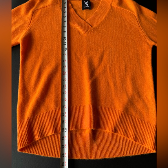 Van Kukil Kashmir cashmere size small orange women’s sweater. - Picture 11 of 11